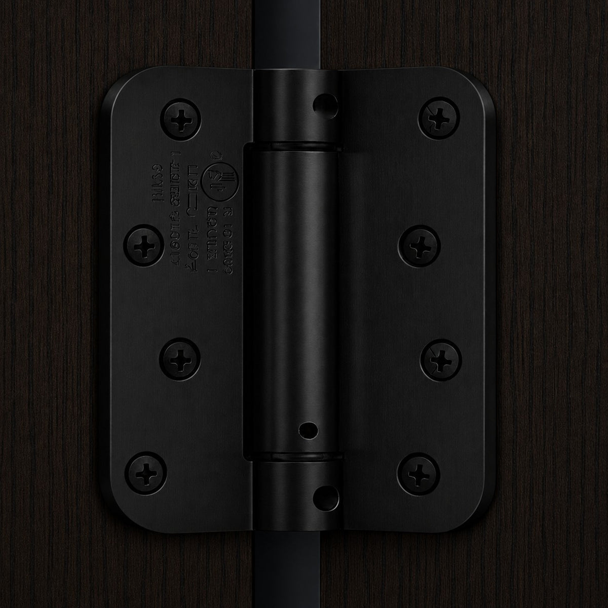 Self Closing Door Hinges 4 Inch Spring Hinge, 5/8" Radius Corners, Auto Close, Heavy Duty for Interior & Fire Rated Doors (2 Pcs)